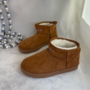 Foco Brown Boots with White Fur Lining women size 6